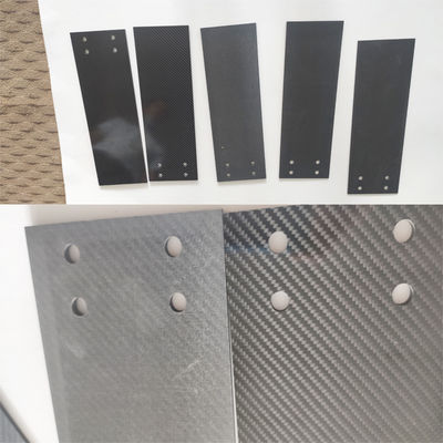 Saia finita ruvida del pannello 3K della fibra del carbonio di 3mm per i pezzi meccanici